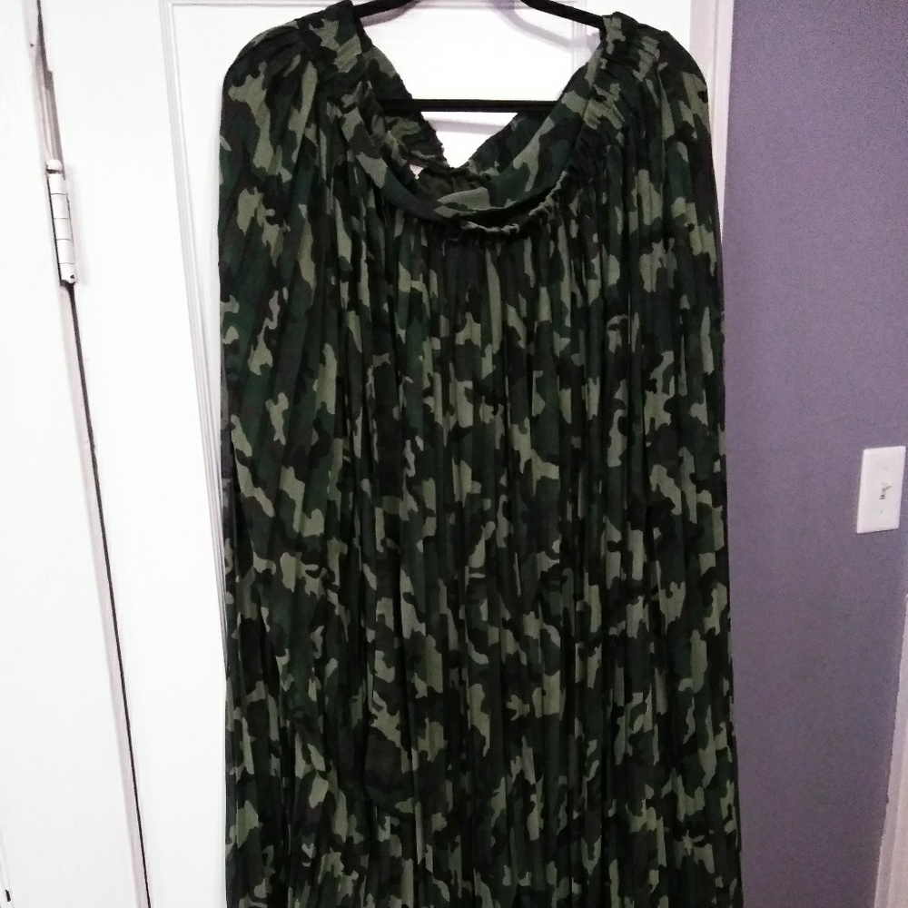 Camouflage Maxi Skirt